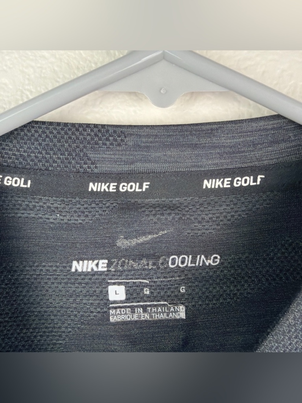 Nike Golf Tiger Woods Blade Collar Black Camo Mens Large - Picture 3 of 5